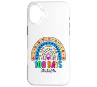 Carcasa para iPhone 16 Plus 100 días más Brillantes y Felices 100 días de Escuela