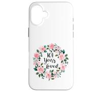 Carcasa para iPhone 16 Plus 101 Years Loved Men Women 101 Years Old Cool 101st Birthday