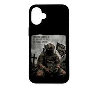 Carcasa para iPhone 16 Plus 2 Timothy 2:3 Endure Hardness as a Good Soldier of Christ