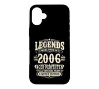 Carcasa para iPhone 16 Plus 20 Cumpleaños Hombre Regalo Vintage Año 2006