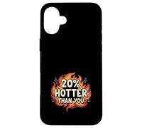 Carcasa para iPhone 16 Plus 20% Hotter Than You Llamas Divertido Sarcástico