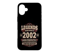 Carcasa para iPhone 16 Plus 24 Cumpleaños Hombre Regalo Vintage Año 2002