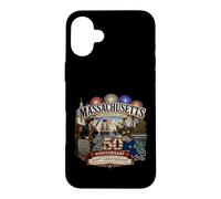 Carcasa para iPhone 16 Plus 250 Aniversario de la insurrección del té de Boston en Massachusetts
