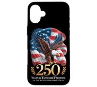 Carcasa para iPhone 16 Plus 250 Years One Nation Under God - Eagle 1776 Faith American