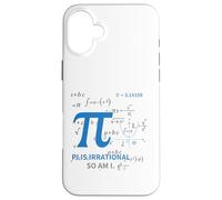 Carcasa para iPhone 16 Plus 3.14 Feliz día P es irracional, así Que Soy Divertido Profesor de matemáticas