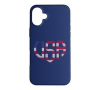 Carcasa para iPhone 16 Plus 4 de Julio USA Dot Letter