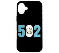 Carcasa para iPhone 16 Plus 502 Bandera de Guatemala Guate Quetzal Maya Antigua Tikal Bandera
