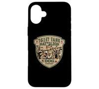 Carcasa para iPhone 16 Plus 761 ° Batallón de Tanques Tributo Vintage Dog Company WW2 Heroes