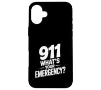 Carcasa para iPhone 16 Plus 911 ¿Cuál es tu Humor Divertido de Primeros Auxilios de Emergencia?