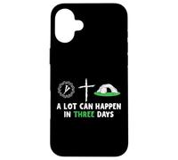 Carcasa para iPhone 16 Plus A Lot Can Happen In 3 Days Easter Day Jesus Cross Christian