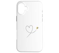 Carcasa para iPhone 16 Plus Abeja Volar Un Corazón Animales Natural