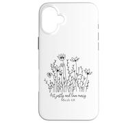 Carcasa para iPhone 16 Plus Actúa con Justicia y ama a los Hombres y Mujeres Cristianos aman a Dios y a Jesús