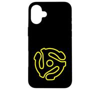 Carcasa para iPhone 16 Plus Adaptador de Disco Vintage de 45 RPM con Eje de música de Vinilo Retro