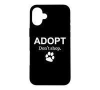 Carcasa para iPhone 16 Plus Adopta No Compre Animal Rescue