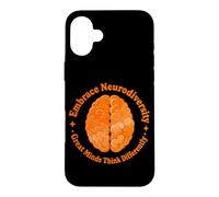 Carcasa para iPhone 16 Plus Adoptar la neurodiversidad TDAH Trastorno de hiperactividad Cerebral