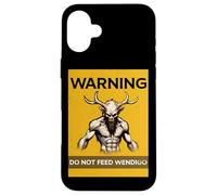 Carcasa para iPhone 16 Plus Advertencia No Alimentar Wendigo Monster Local Cryptid
