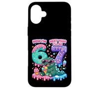 Carcasa para iPhone 16 Plus Ahora Tengo 6 El próximo año seré 7 Kaiju Ice Cream 67 Meme Bday