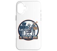 Carcasa para iPhone 16 Plus AI tomó mi Trabajo Programador Divertido Robot Humor