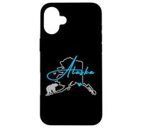 Carcasa para iPhone 16 Plus Alaska América con Oso Polar