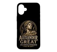 Carcasa para iPhone 16 Plus Alejandro Magno El Conquistador Mundial