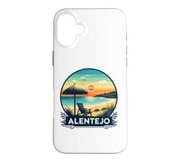 Carcasa para iPhone 16 Plus Alentejo Beach Vacation Sunset Diseño Gráfico