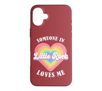 Carcasa para iPhone 16 Plus Alguien en Little Rock Me ama City Heart