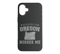 Carcasa para iPhone 16 Plus Alguien en Oregon me extraña corazón Vintage State