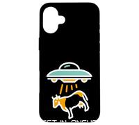 Carcasa para iPhone 16 Plus Alien Abduction Cattle Angus Beef We're Having Hamburgers
