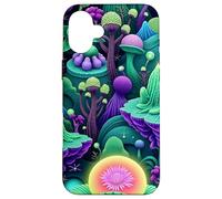 Carcasa para iPhone 16 Plus Alien Flora Surrealista Botanical Fantasy World Graphic