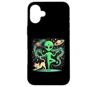 Carcasa para iPhone 16 Plus Alien Haciendo un Yoga - Yoga Pose - Espacio - Plancton