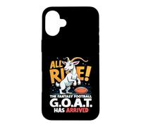 Carcasa para iPhone 16 Plus All Rise The Fantasy Football Goat Has Arrived Men Women