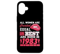 Carcasa para iPhone 16 Plus All Women Are Born In 1983 43 Years Old Funny 43rd Birthday