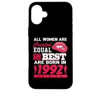 Carcasa para iPhone 16 Plus All Women Are Born In 1992 34 Years Old Funny 34th Birthday