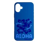 Carcasa para iPhone 16 Plus Aloha Hawaii Blue Hibiscus