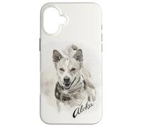 Carcasa para iPhone 16 Plus Aloka The Walk for Peace Dog Spreading Hope Indian Ink Art