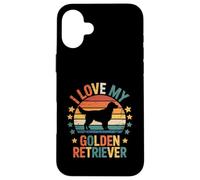Carcasa para iPhone 16 Plus Amante de los Perros I Love My Golden Retriever