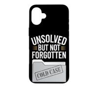 Carcasa para iPhone 16 Plus Amante del Crimen Verdadero y Amante del Misterio sin Resolver