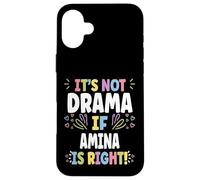 Carcasa para iPhone 16 Plus Amina Personalized Women's Gift Custom Amina