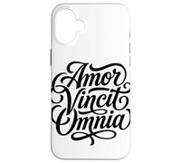 Carcasa para iPhone 16 Plus Amor Vincit Omnia El Amor Conquista Todo el día de San Valentín