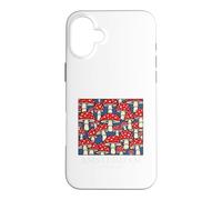 Carcasa para iPhone 16 Plus Amsterdam Netherlands Mushroom Vintage Souvenir