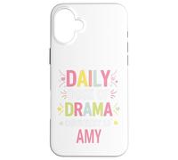 Carcasa para iPhone 16 Plus Amy Personalized Name Funny Cute Custom Amy Name