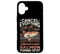 Carcasa para iPhone 16 Plus Angler Cancelar Todo lo Que encontré un Nuevo Lugar de Pesca de salmón