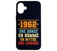 Carcasa para iPhone 16 Plus Anniversaire Cadeau Design Drole Homme 1962