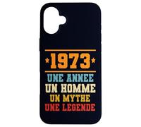 Carcasa para iPhone 16 Plus Anniversaire Cadeau Design Drole Homme 1973