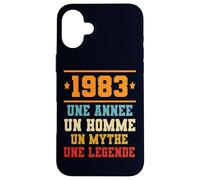 Carcasa para iPhone 16 Plus Anniversaire Cadeau Design Drole Homme 1983