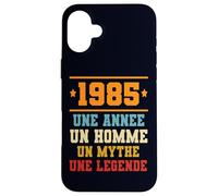 Carcasa para iPhone 16 Plus Anniversaire Cadeau Design Drole Homme 1985