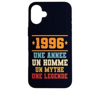 Carcasa para iPhone 16 Plus Anniversaire Cadeau Design Drole Homme 1996