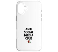 Carcasa para iPhone 16 Plus Anti Social Media Club (Declaración Divertida de desintoxicación Digital)