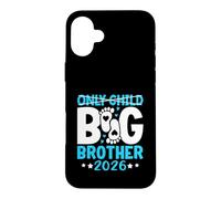Carcasa para iPhone 16 Plus Anuncio de bebé Only Child Big Brother 2026