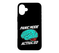 Carcasa para iPhone 16 Plus Anxiety Humor Panic Mode Activated Brain
